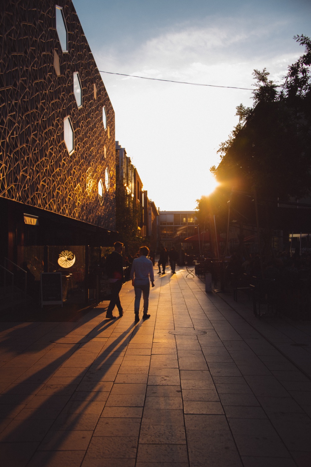 Lausanne at golden hour